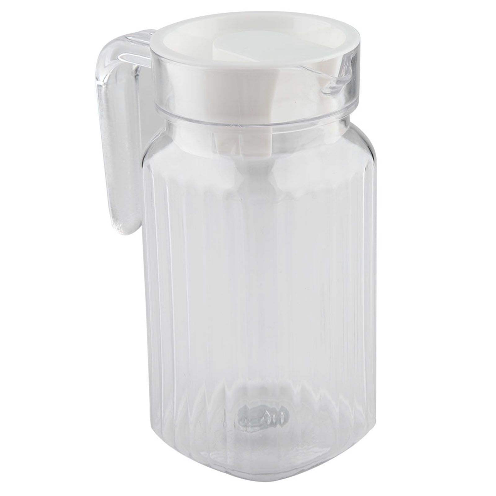 500ml Acrylic Transparent Juice Bottle Striped Water Ice Cold Juice Jug with