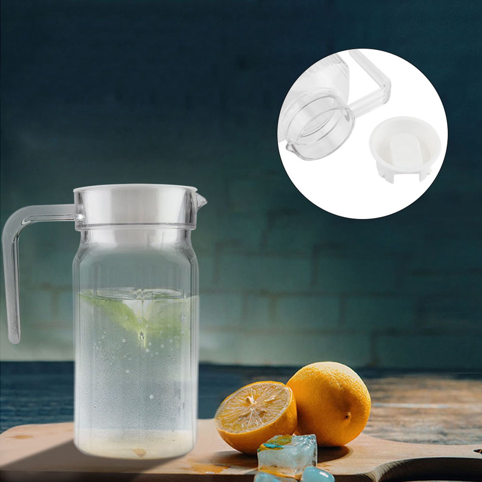 500ml Acrylic Transparent Juice Bottle Striped Water Ice Cold Juice Jug with view 5