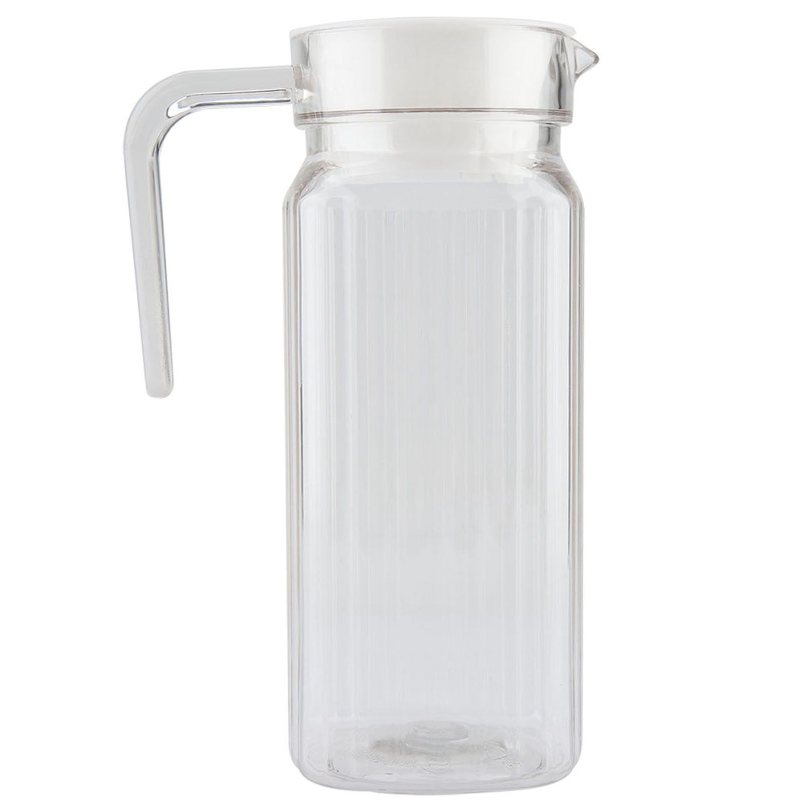 800ml Acrylic Transparent Juice Bottle Striped Water Ice Cold Juice Jug with view 2