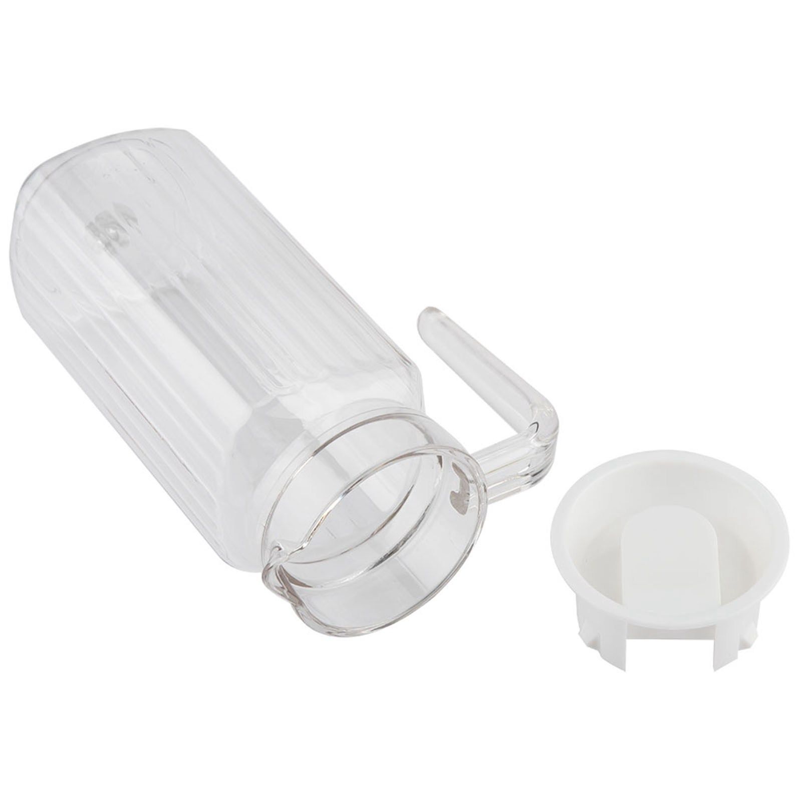 800ml Acrylic Transparent Juice Bottle Striped Water Ice Cold Juice Jug with view 3