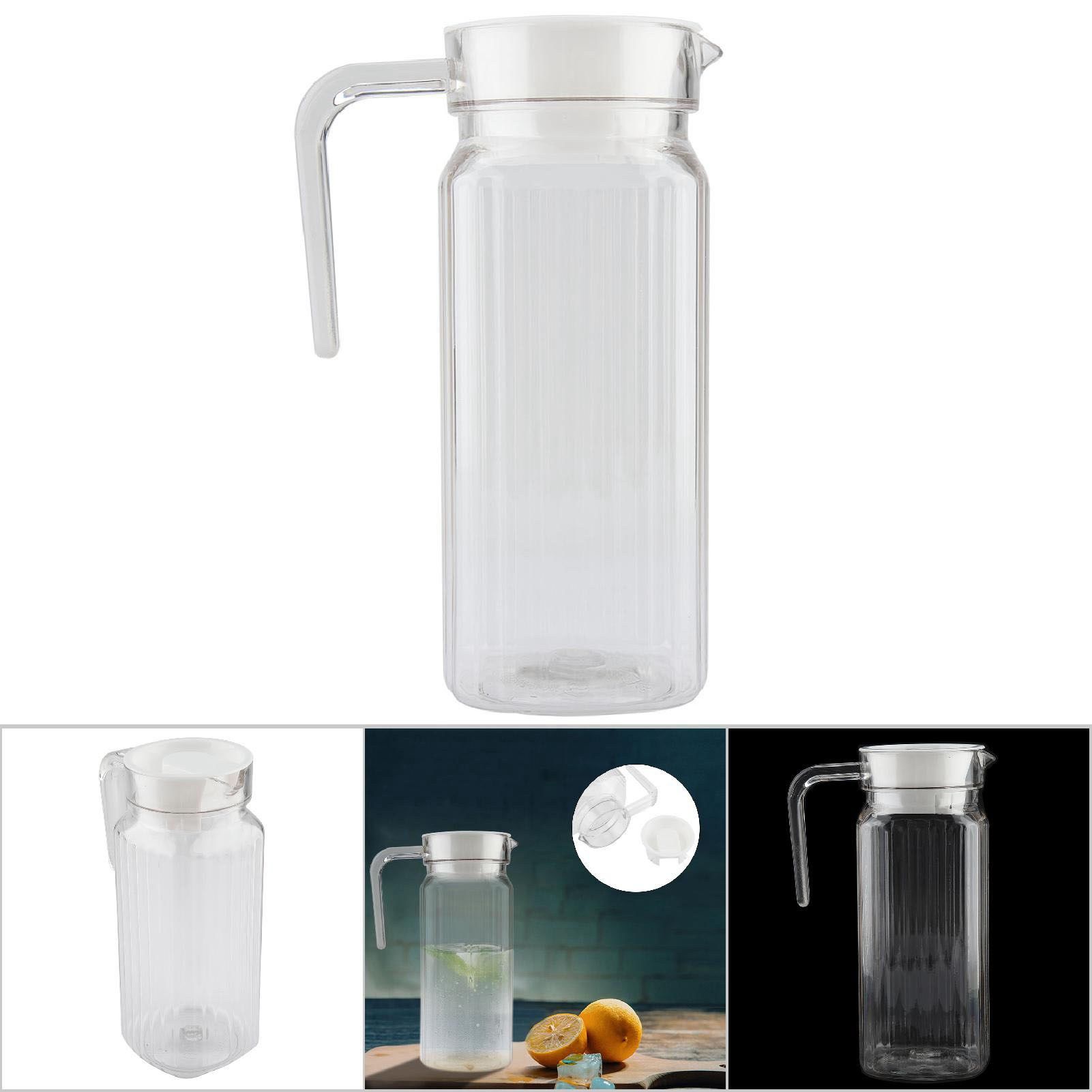 800ml Acrylic Transparent Juice Bottle Striped Water Ice Cold Juice Jug with view 9