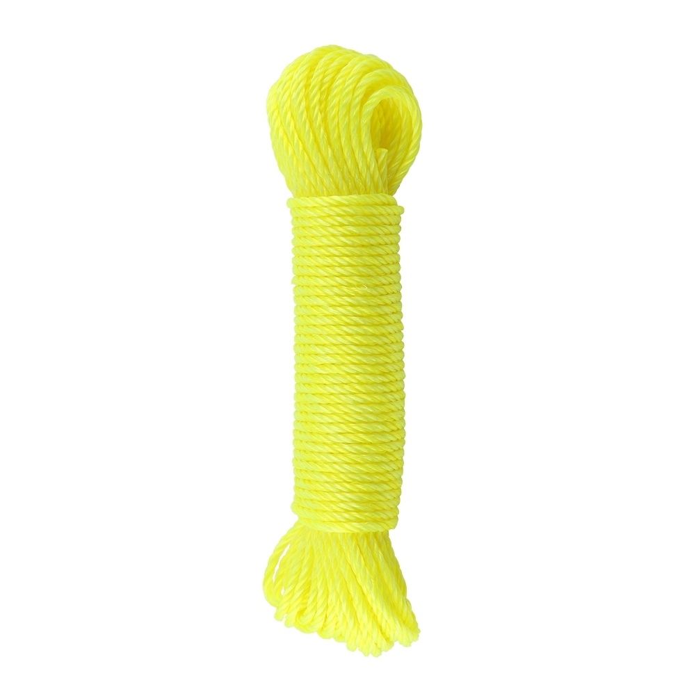 20m Nylon Rope Lines Cord Clothesline Garden Camping Outdoors (Yellow) — image 1
