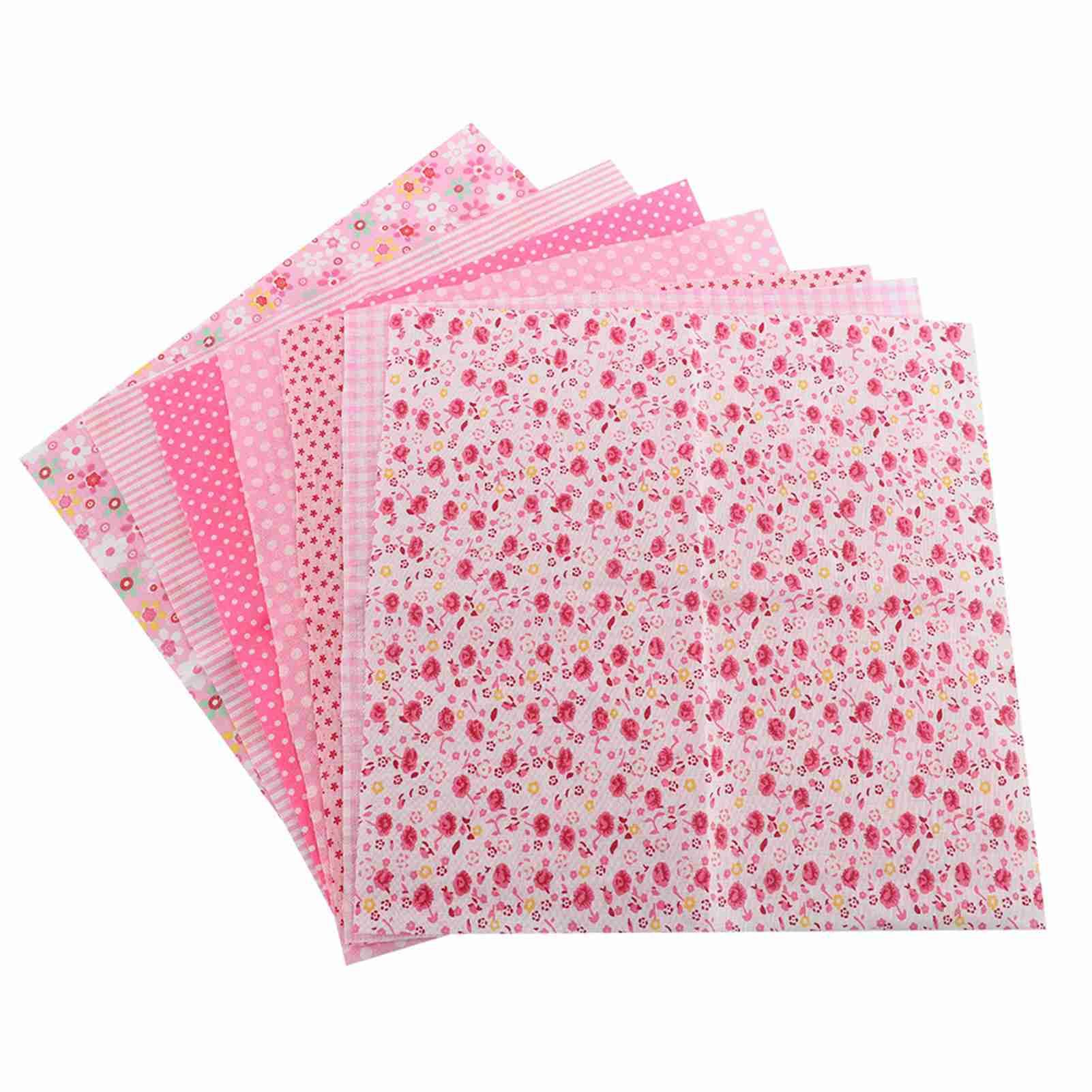3 Types 7pcs 50*50cm Cotton Fabric DIY Assorted Squares PreCut Bedding Suite view 2