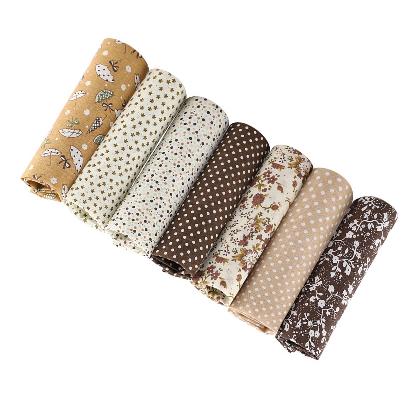 7pcs 50*50cm Cotton Fabric DIY Assorted Squares Pre Cut Bedding Kit Quarters view 7