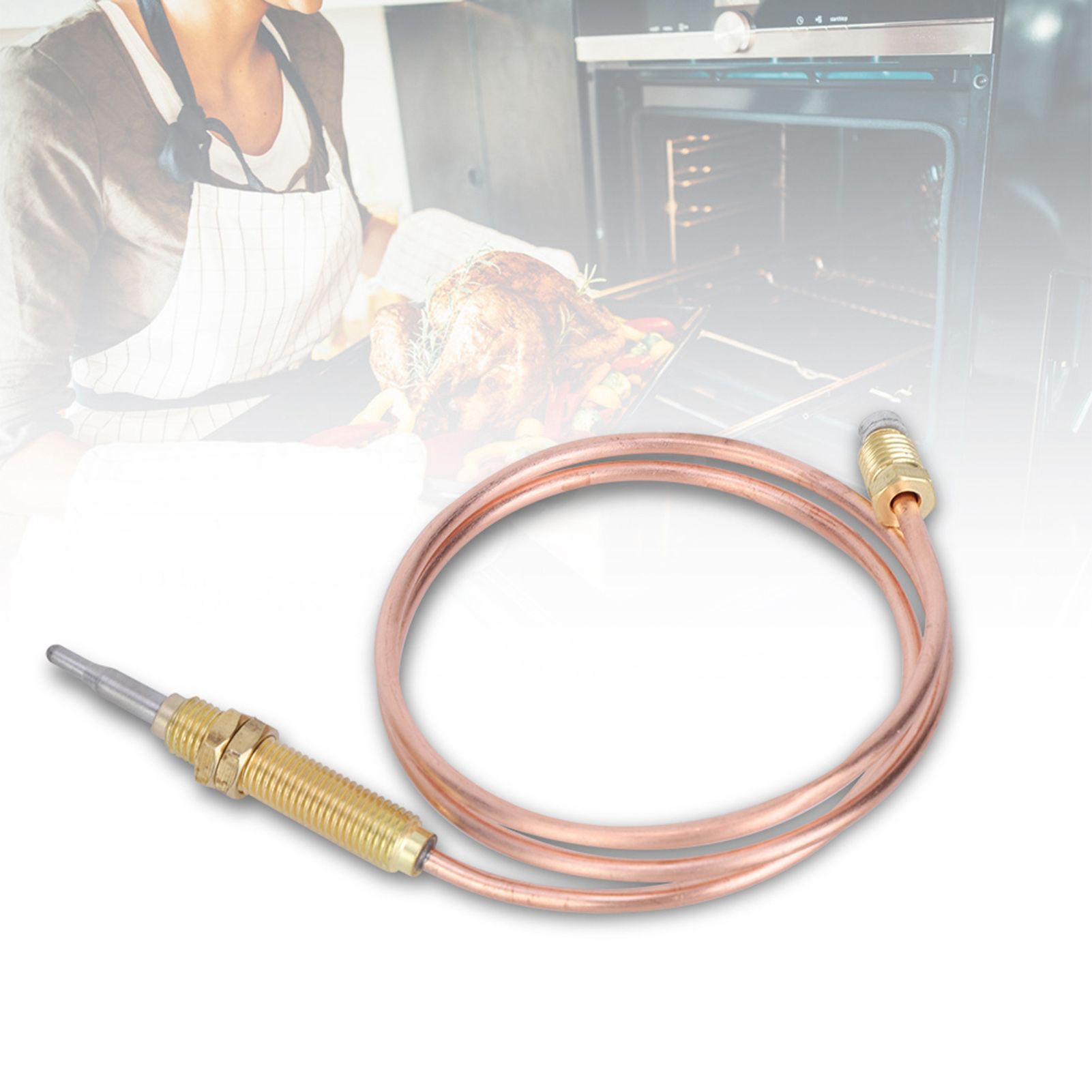 M8 Thread Heating Gas Burner Thermocouple Probe 600mm for Fireplace BBQ Grill view 12