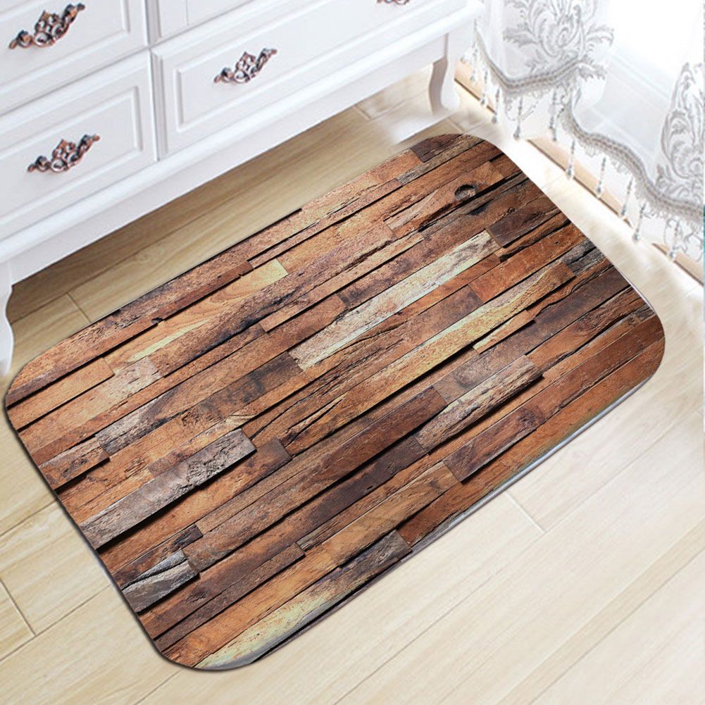Polyester Non slip Door Mat Foot Pad Bathroom Living Room Bedside Table (M) view 5