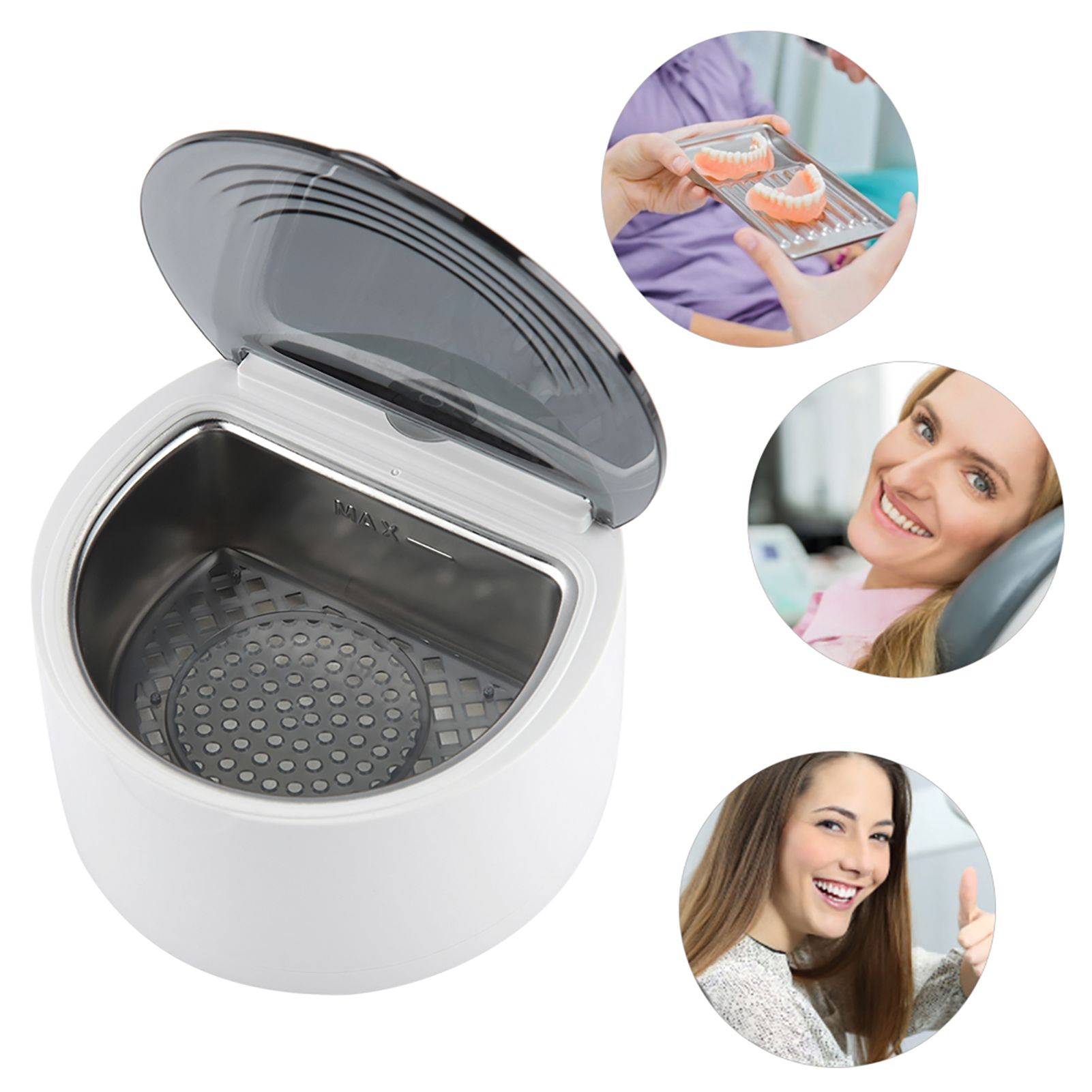 Ultrasonic Denture Cleaner Retainer Mouth Guard Cleaning Machine view 5