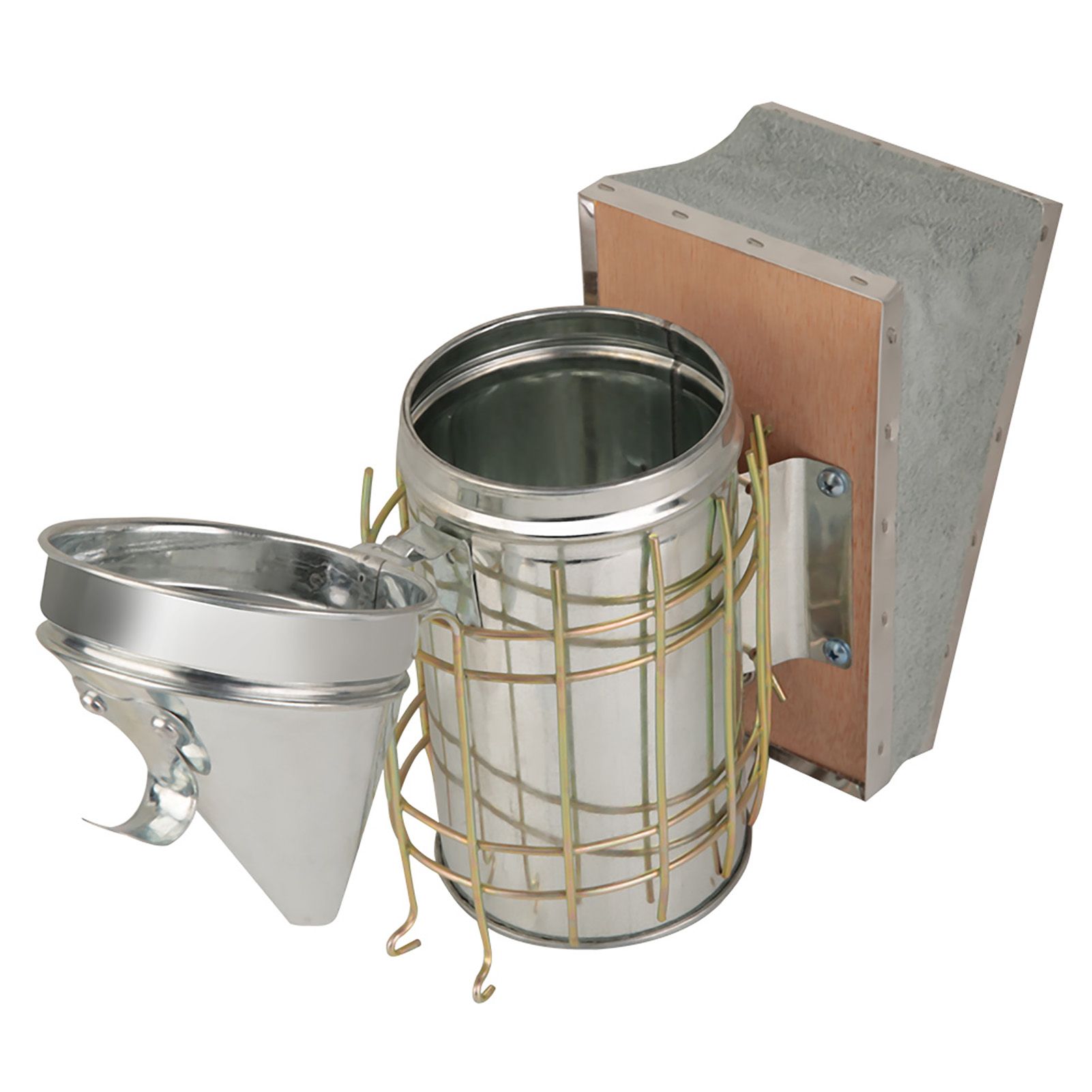 Galvanized Iron Beehive Smoker with Heat Shield Beekeeping Equipment view 6