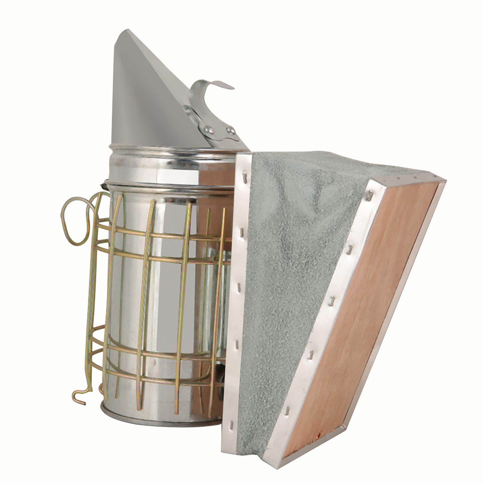 Galvanized Iron Beehive Smoker with Heat Shield Beekeeping Equipment view 7