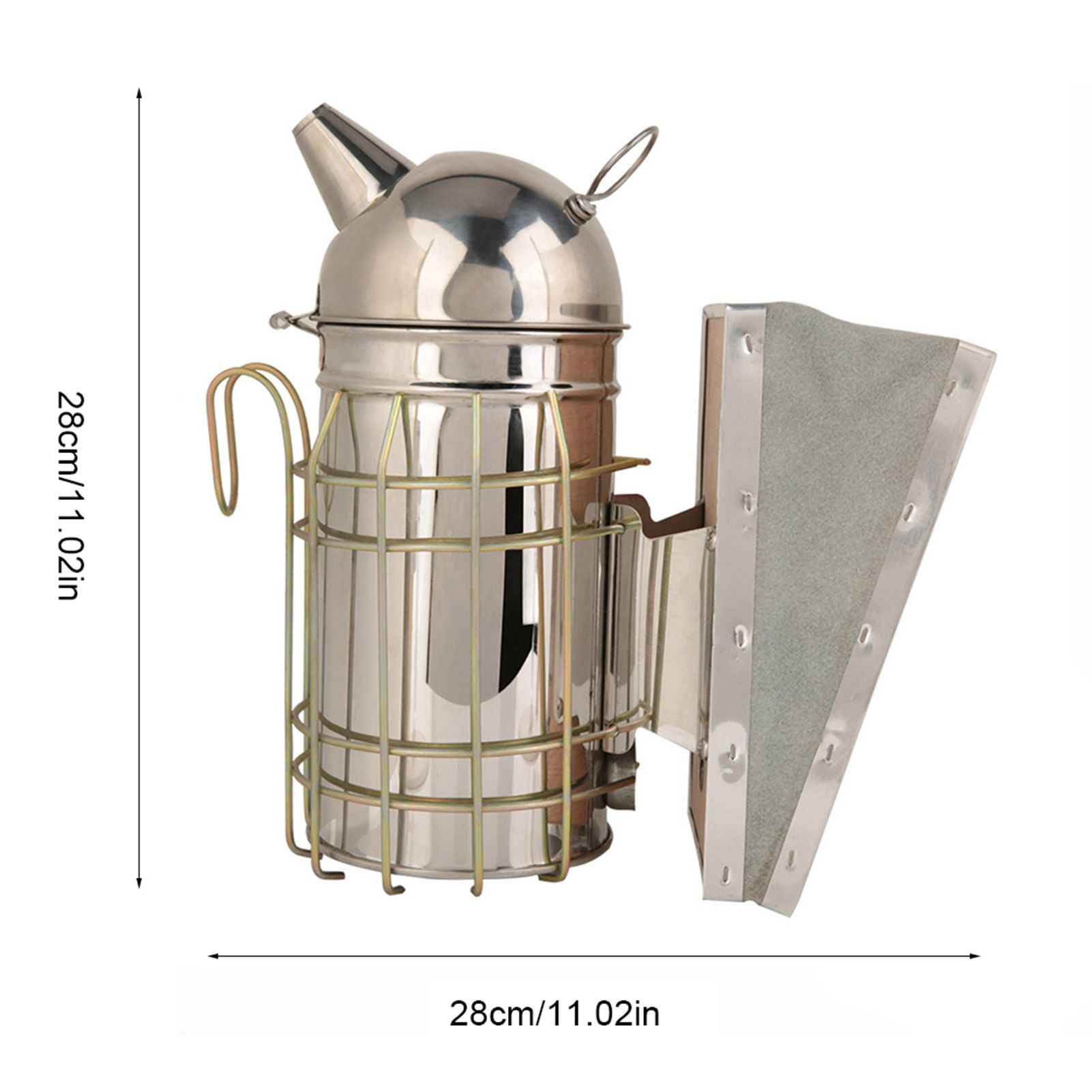 Galvanized Iron Beehive Smoker with Heat Shield Beekeeping Equipment view 10
