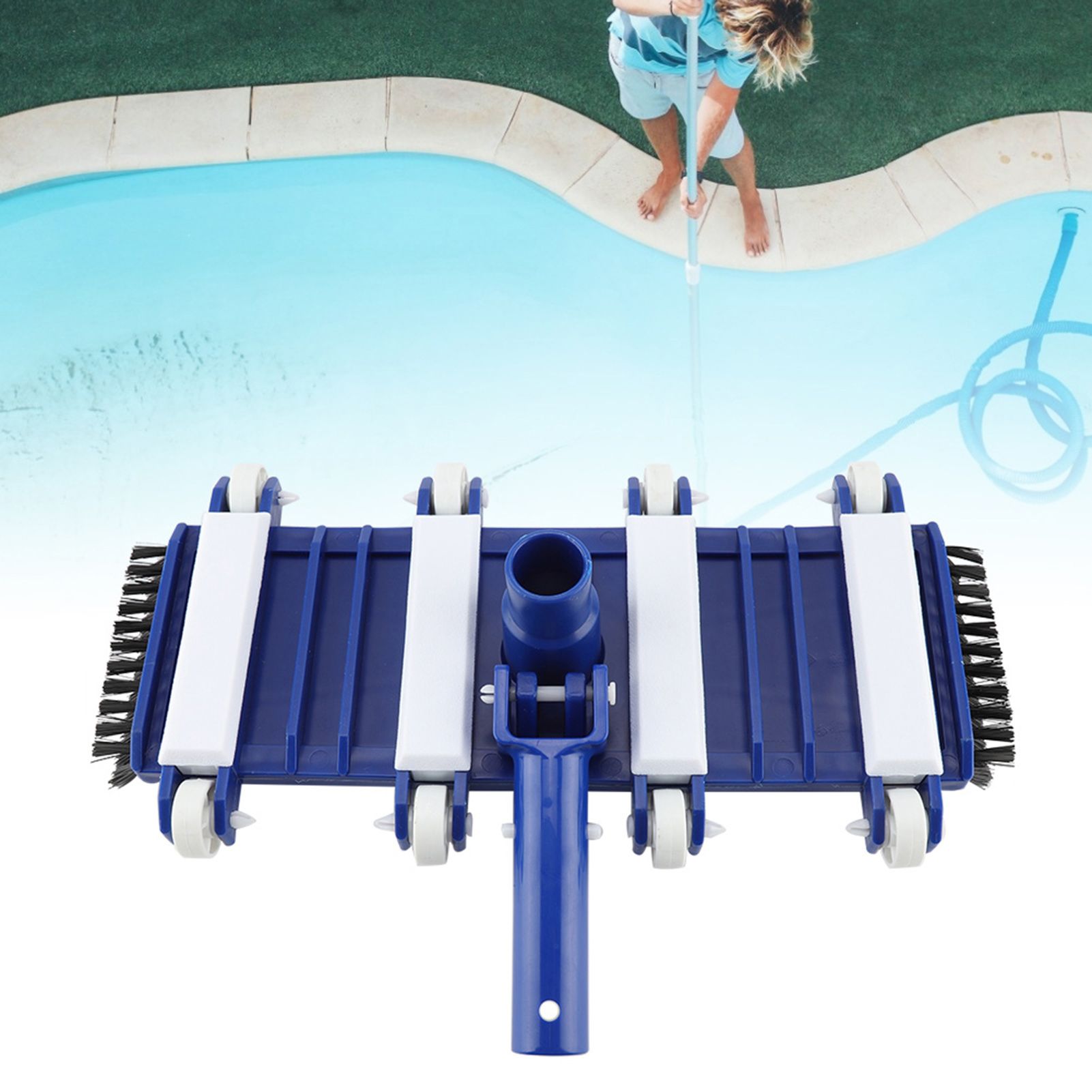 HeavyDuty Pool Vacuum Head Fish Pond Pool Cleaning Brushes view 4