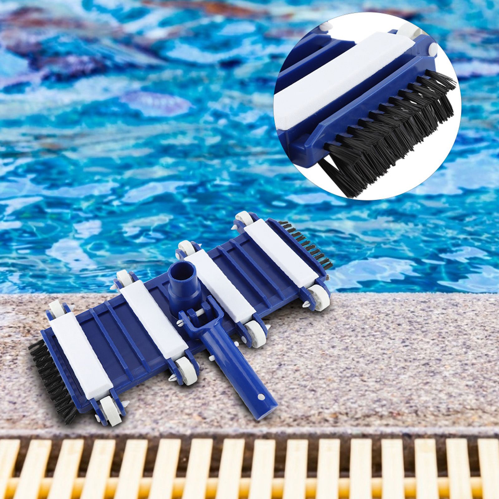 HeavyDuty Pool Vacuum Head Fish Pond Pool Cleaning Brushes view 5