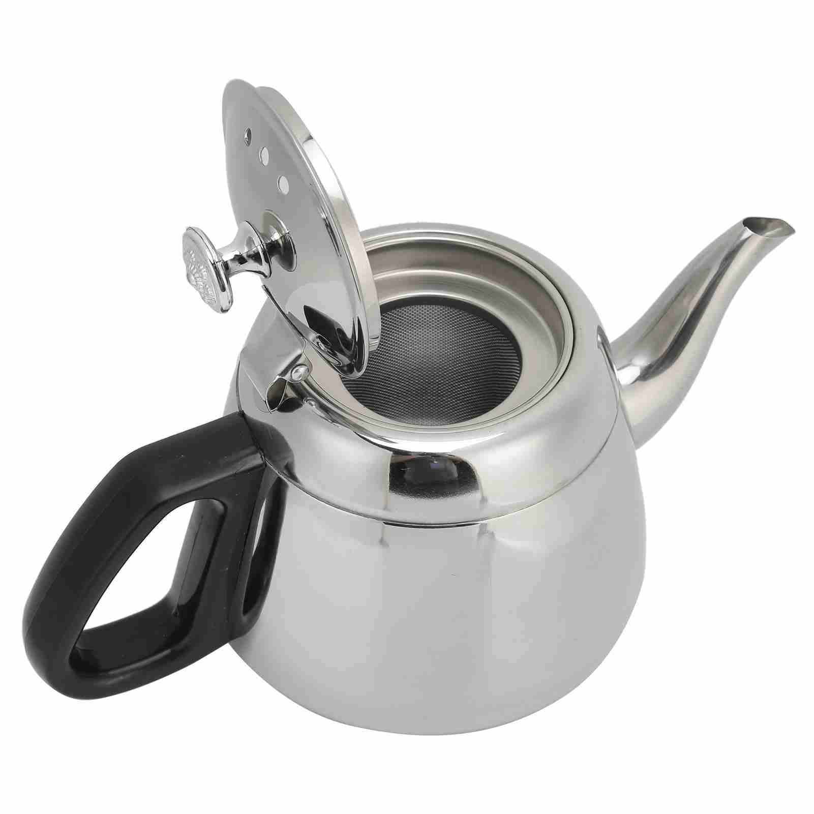 1.5l Stainless Steel StovE Top Teapot Coffee Pot Teaware Hot Water Kettle with view 8