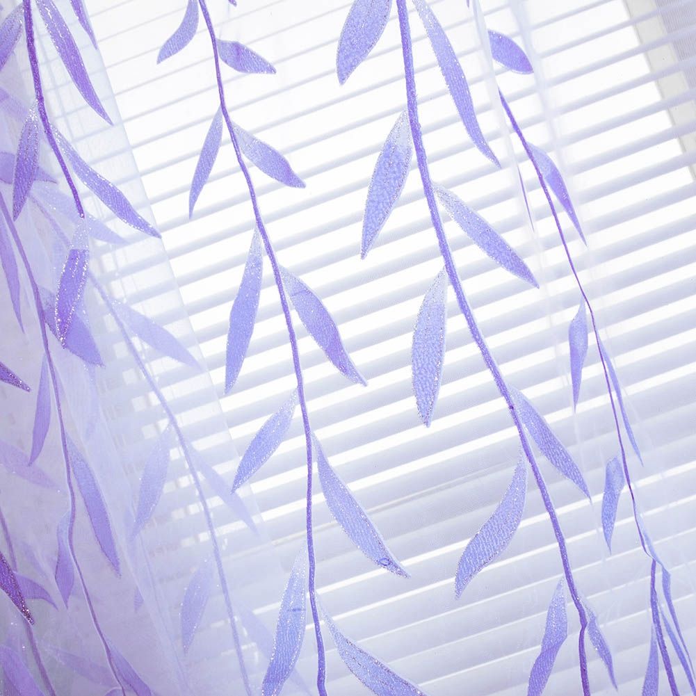 Sheer Window Rod Pocket Curtain Bedroom Balcony Drape Curtain Window view 9