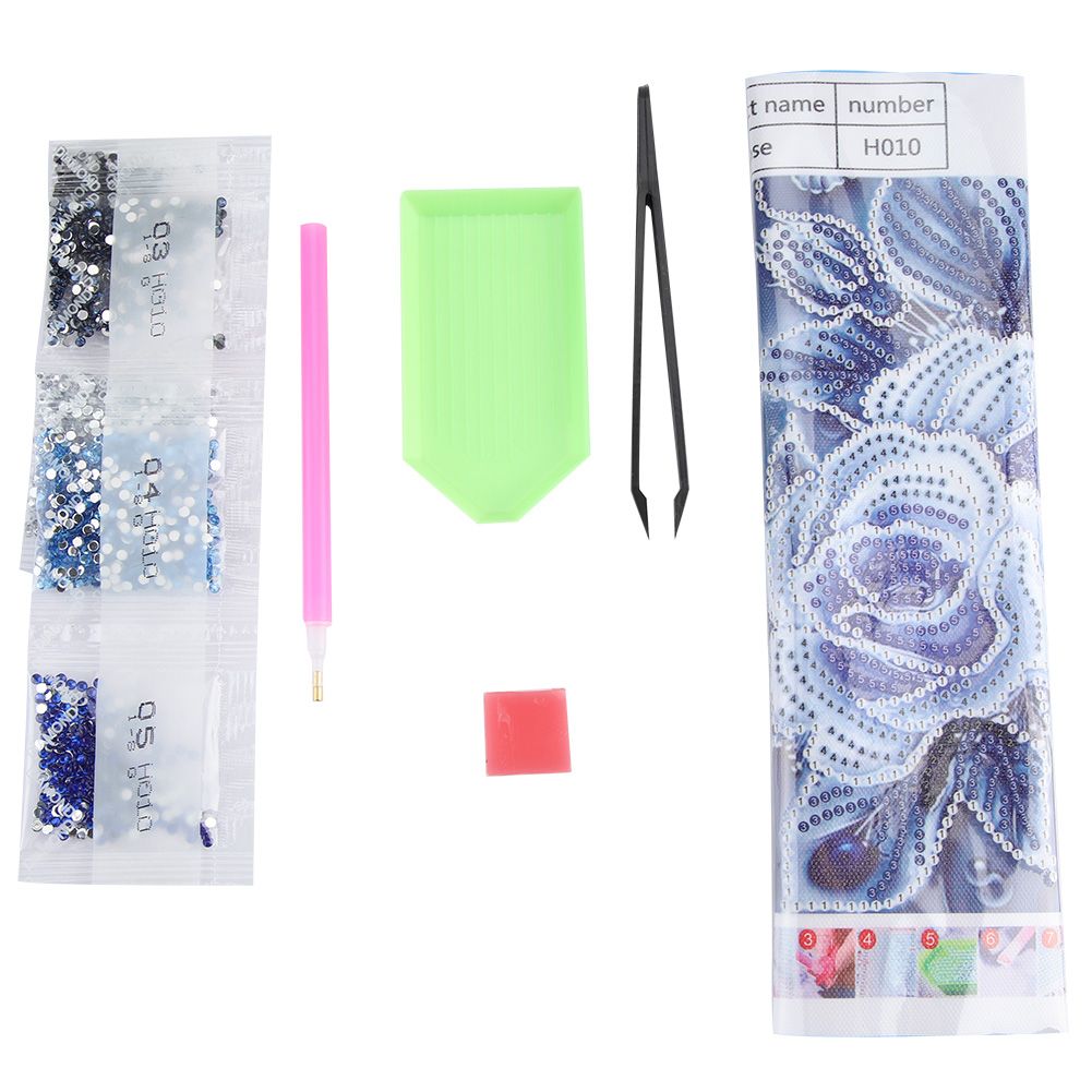 DIY 5D Rhinestone Painting Drill Rose Pattern Cross Stitch Kit Set Home view 2