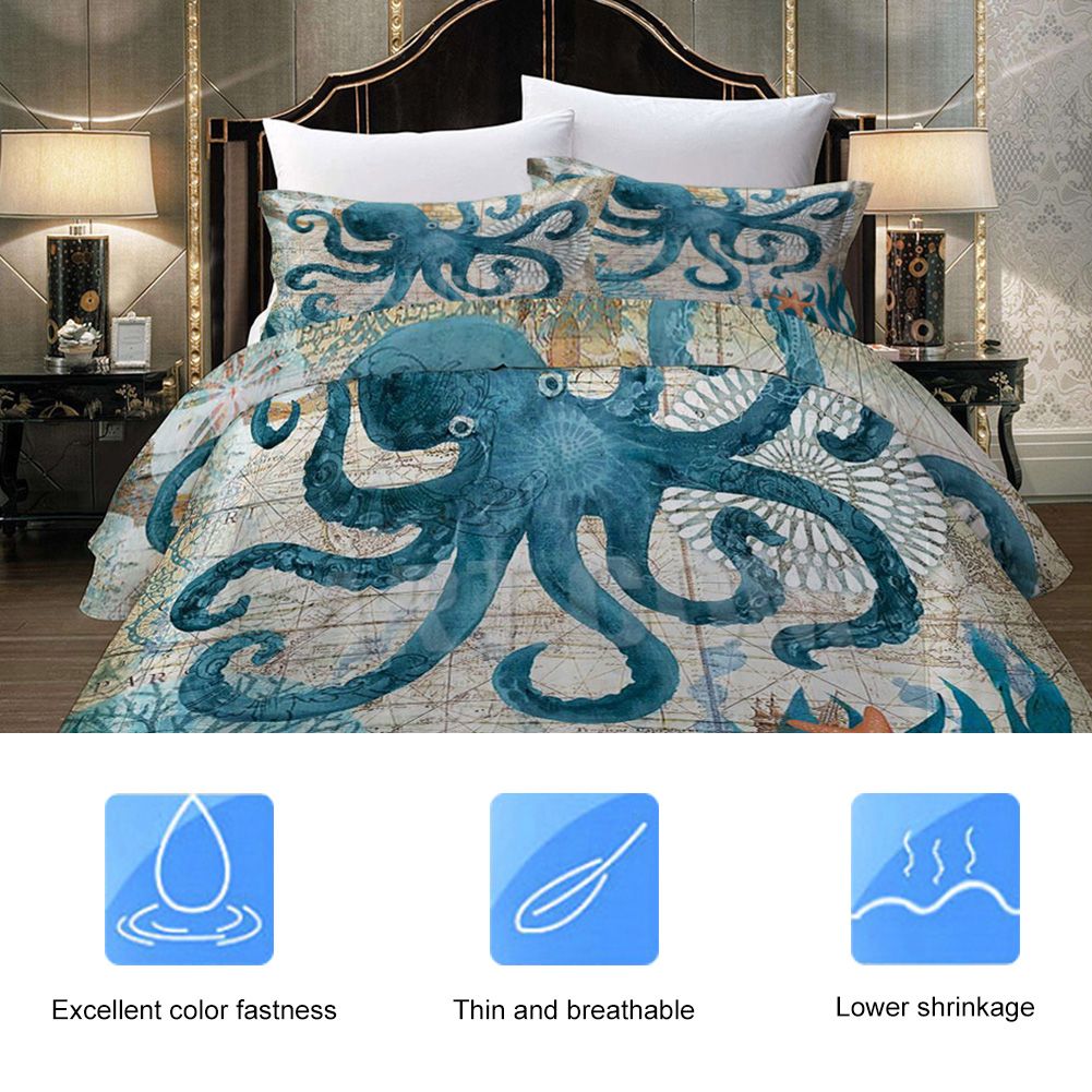 3 Pcs / Set Modern Style 100% Polyester Bedding Set Pillowcase Duvet Cover view 9