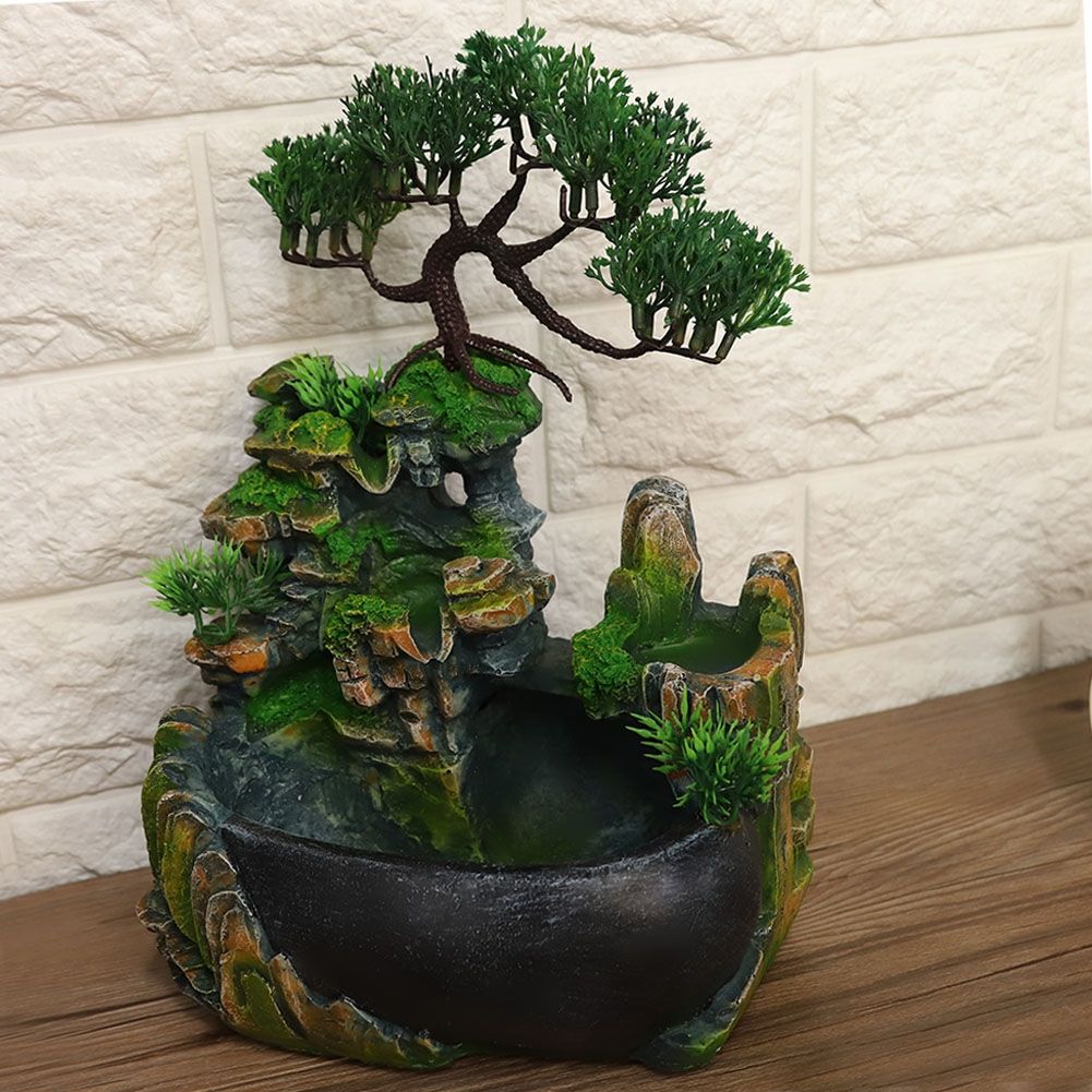 Mini Waterfall Desktop Fountain Zen Meditation Waterfall view 4