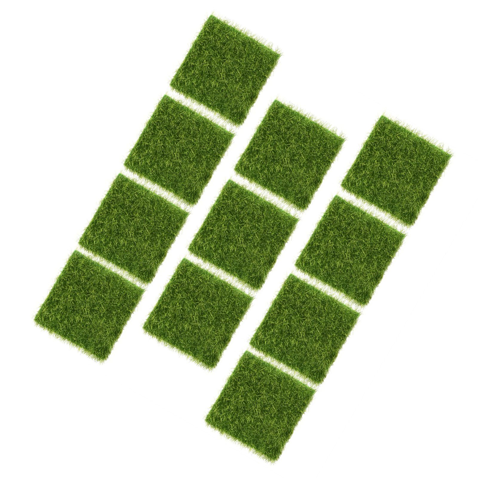 10Pcs Garden Home Plastic Crafts Micro Landscape Ornaments Simulated Turf view 7