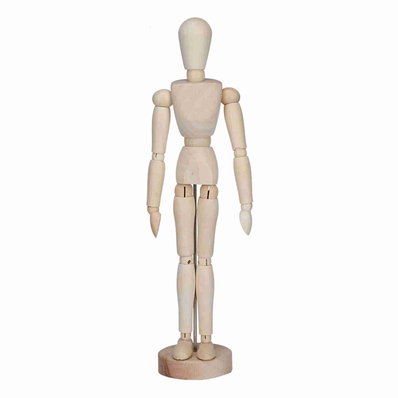Wood Artist Drawing Manikin Articulated Mannequin With Base And Flexible Body view 2