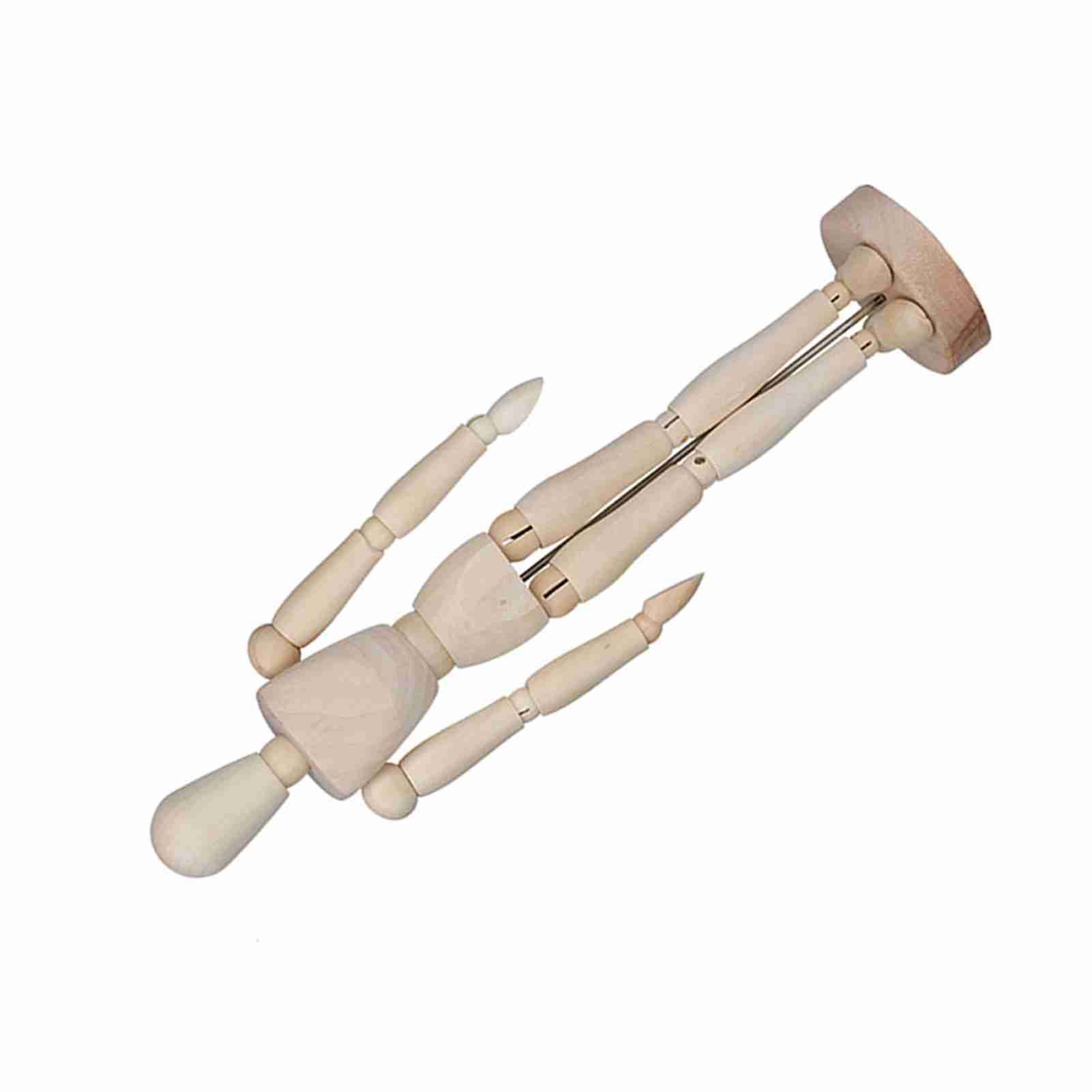 Wood Artist Drawing Manikin Articulated Mannequin With Base And Flexible Body view 3