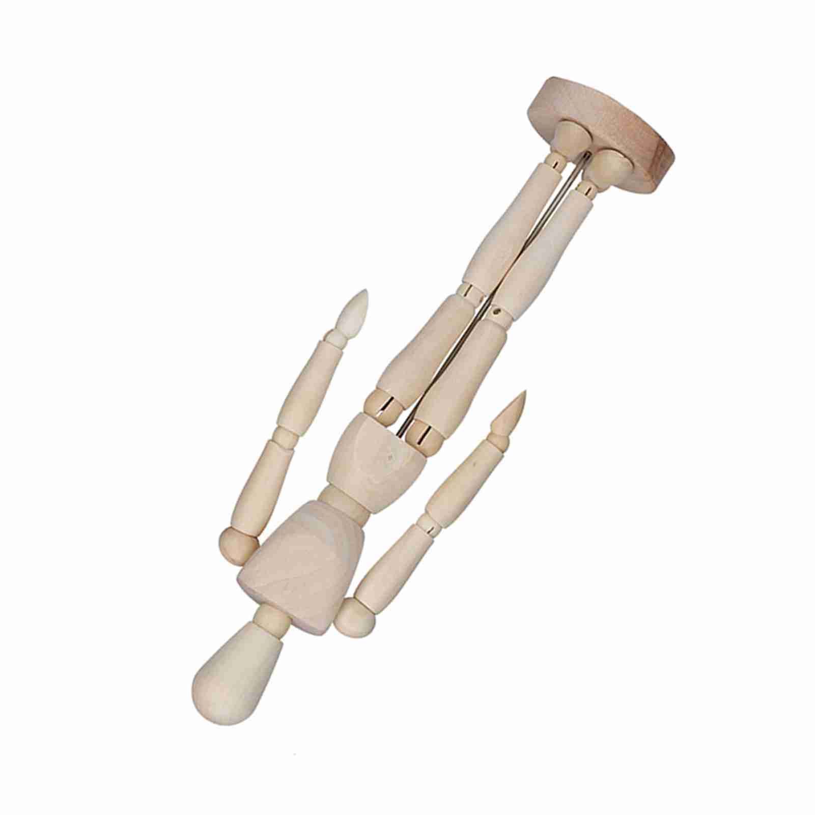 Wood Artist Drawing Manikin Articulated Mannequin With Base And Flexible Body view 4