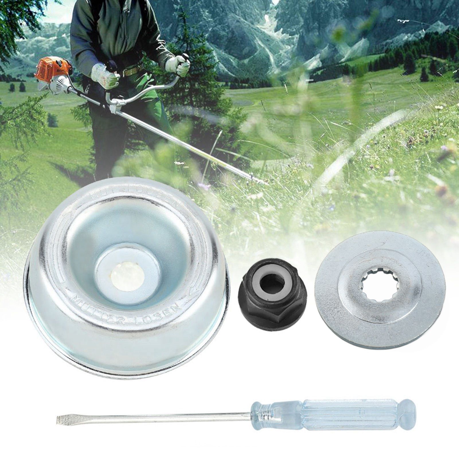 4 Pcs Lawn Mower Gearbox Assembly Set for Stihl String Trimmer view 3