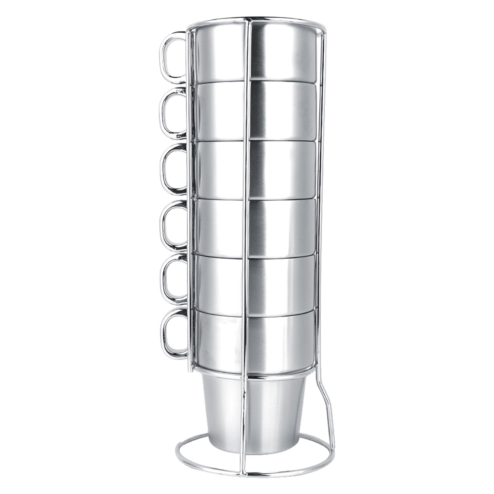 Stainless Steel Cups Water Beer Coffee Drinking Cup with Grip Handle view 3