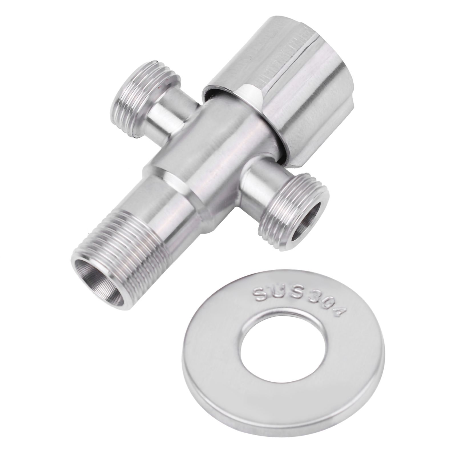 G1/2" Stainless Steel Bathroom Kitchen Faucet Angle Valve Water Stop Valve 1 view 2