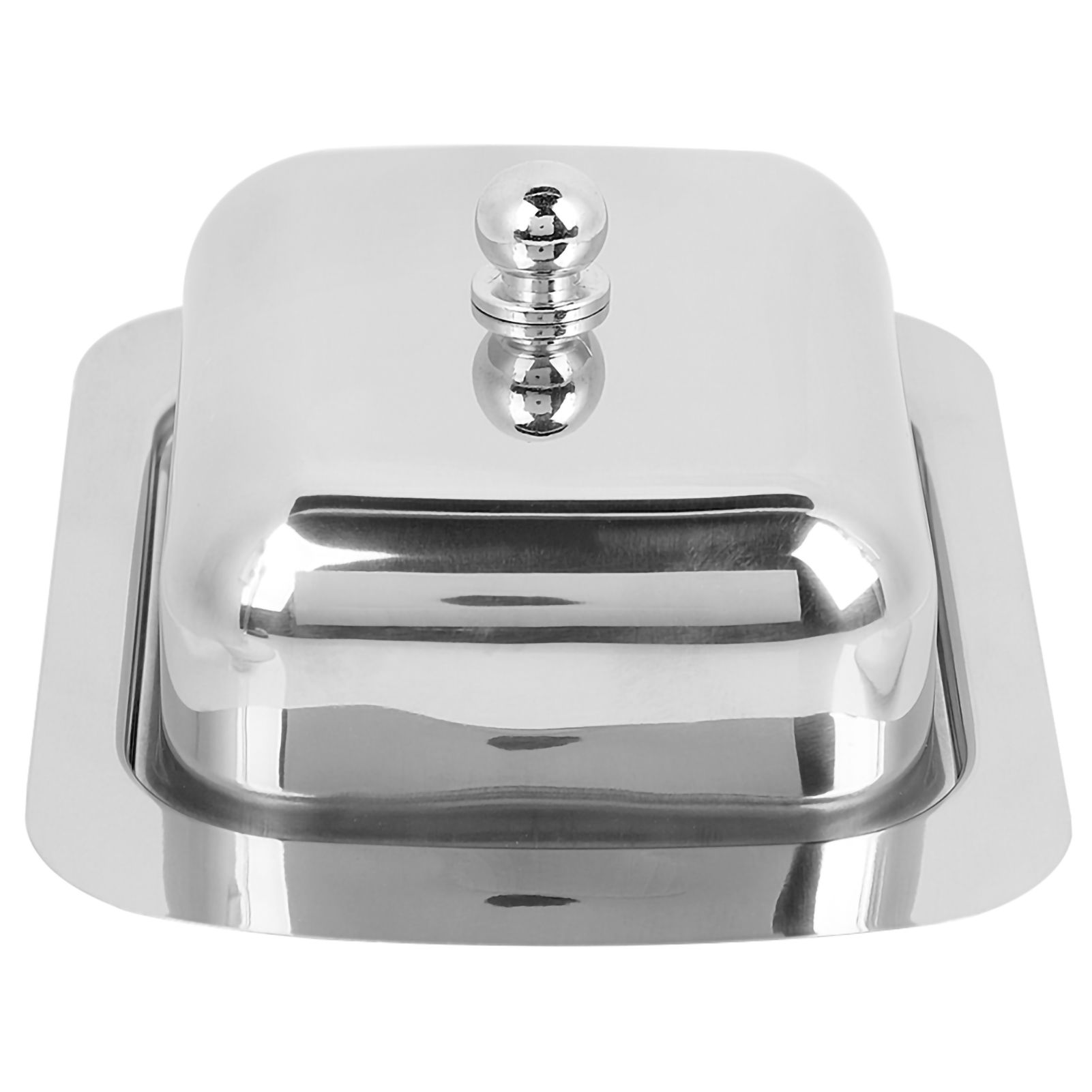 Stainless Steel Butter Cheese Dish Tray Box Food Storage Dessert Container view 3