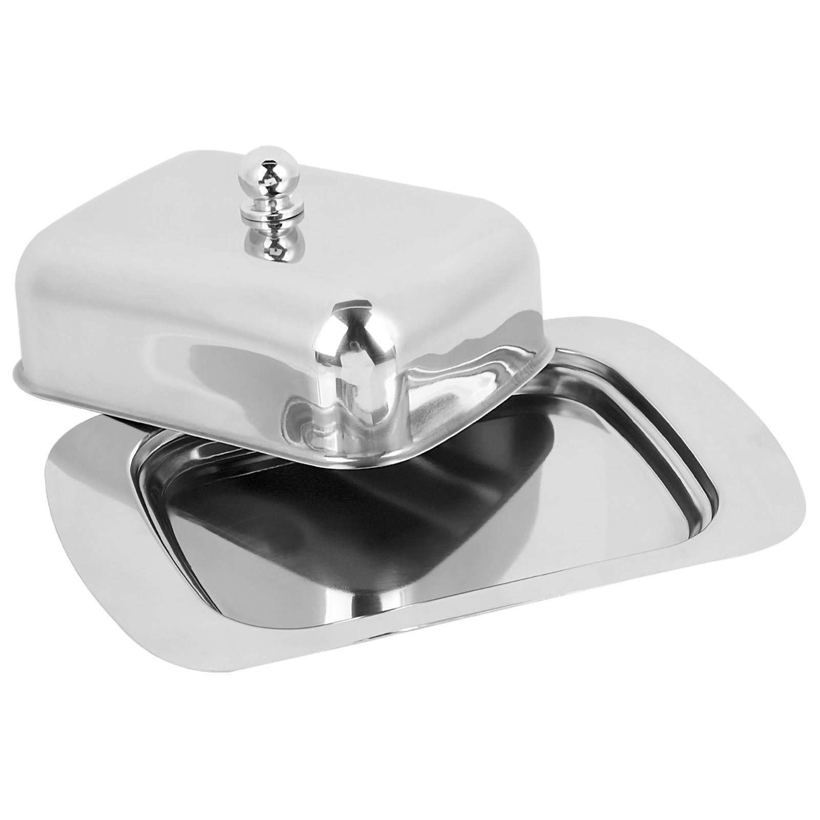 Stainless Steel Butter Cheese Dish Tray Box Food Storage Dessert Container view 4