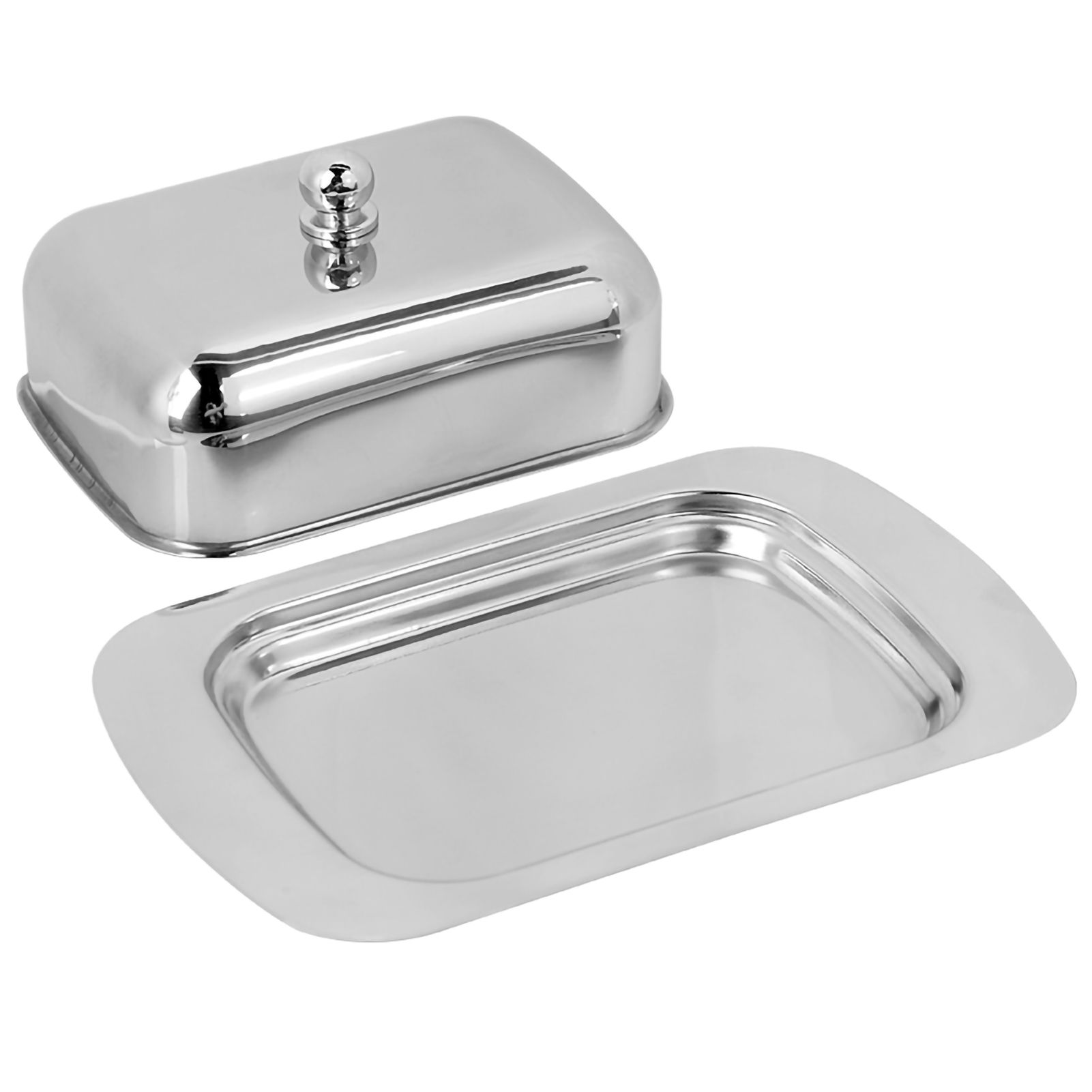 Stainless Steel Butter Cheese Dish Tray Box Food Storage Dessert Container view 5