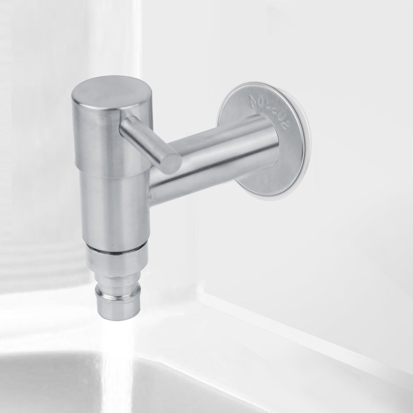 G1/2" Stainless Steel Washing Machine Wall Mounted Water Faucet Mop Pool view 4