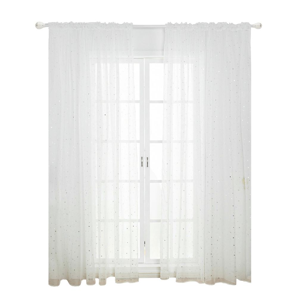 Tulle Window Door Curtain Drape Bedroom Living Room Coffee Shop view 5