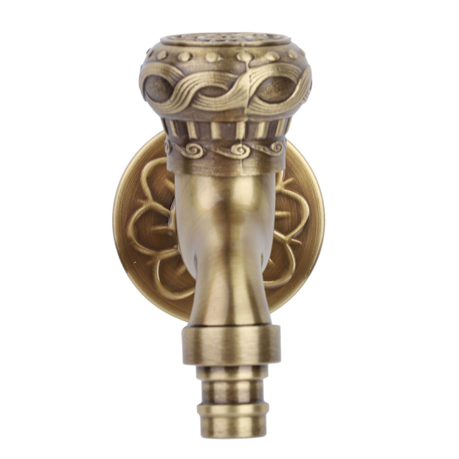 G1/2" Antique Brass Laundry Bathroom Washing Machine Wall Mounted Water Faucet view 10