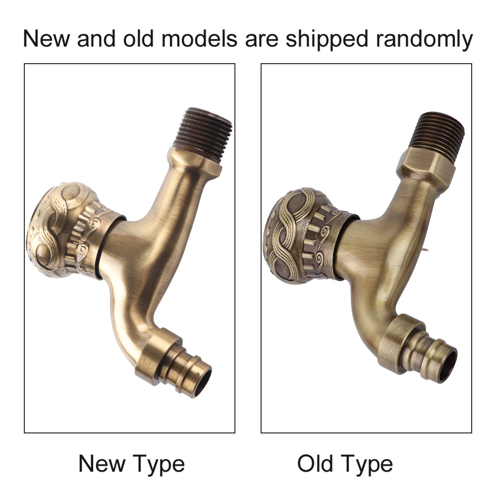G1/2" Antique Brass Laundry Bathroom Washing Machine Wall Mounted Water Faucet view 12