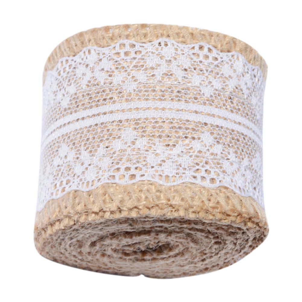 2M Jute Linen Volume Lace DIY Manual Volume Decoration view 2