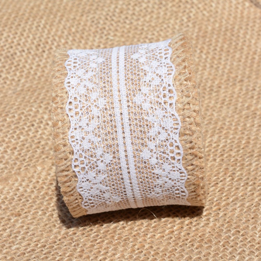 2M Jute Linen Volume Lace DIY Manual Volume Decoration view 5