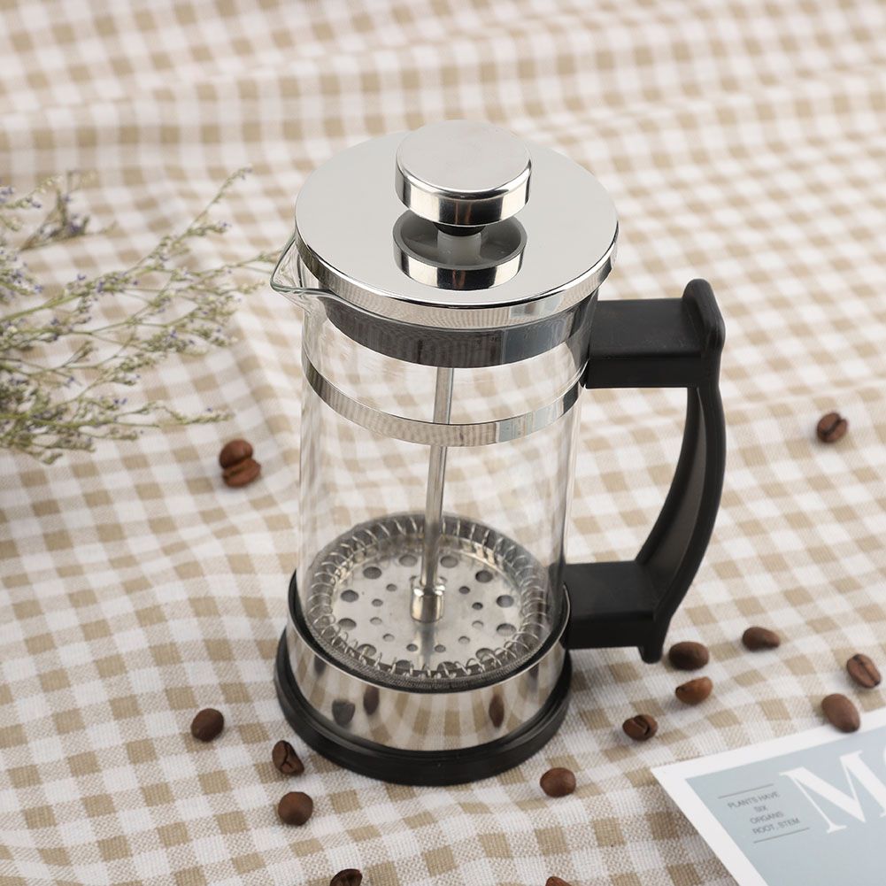 Stainless Steel Glass Coffee Pot French Press Filter Pot Household Tea Maker view 3