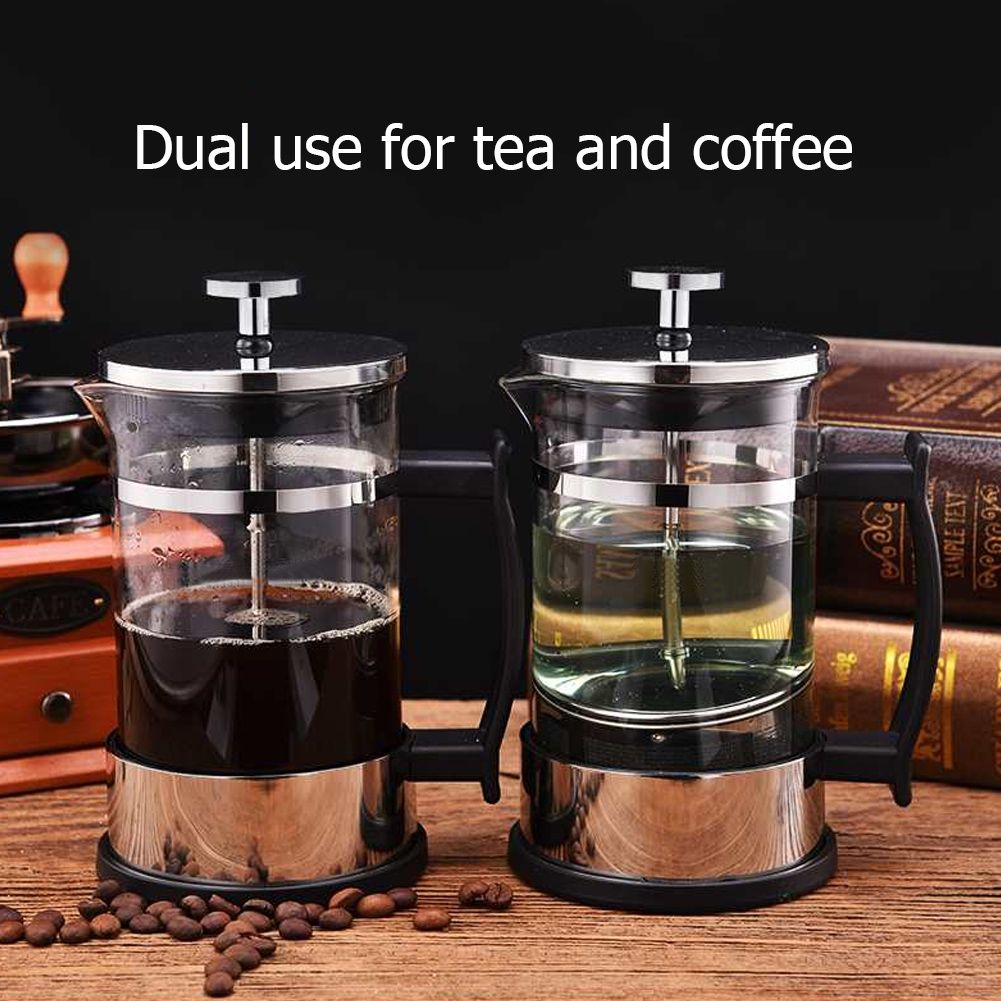 Stainless Steel Glass Coffee Pot French Press Filter Pot Household Tea Maker view 7