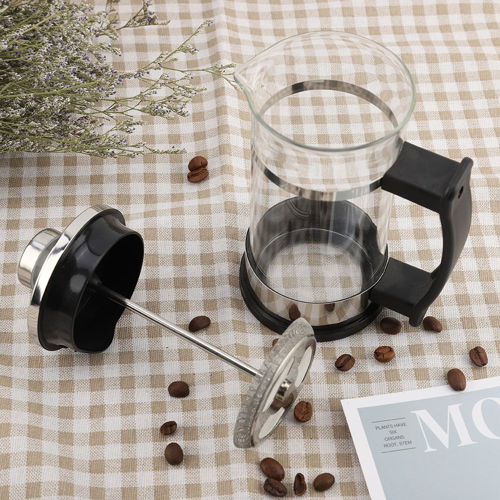 Stainless Steel Glass Coffee Pot French Press Filter Pot Household Tea Maker view 9