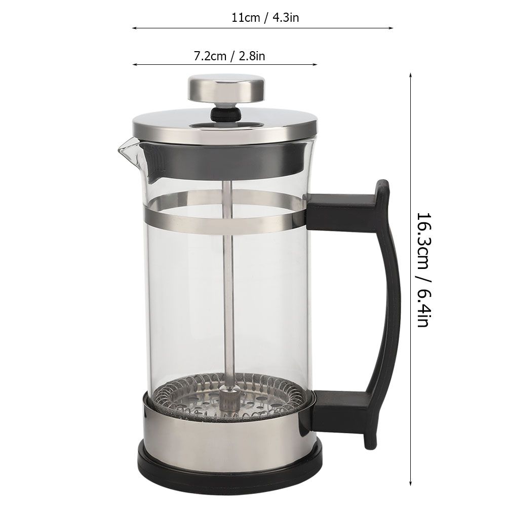 Stainless Steel Glass Coffee Pot French Press Filter Pot Household Tea Maker view 10