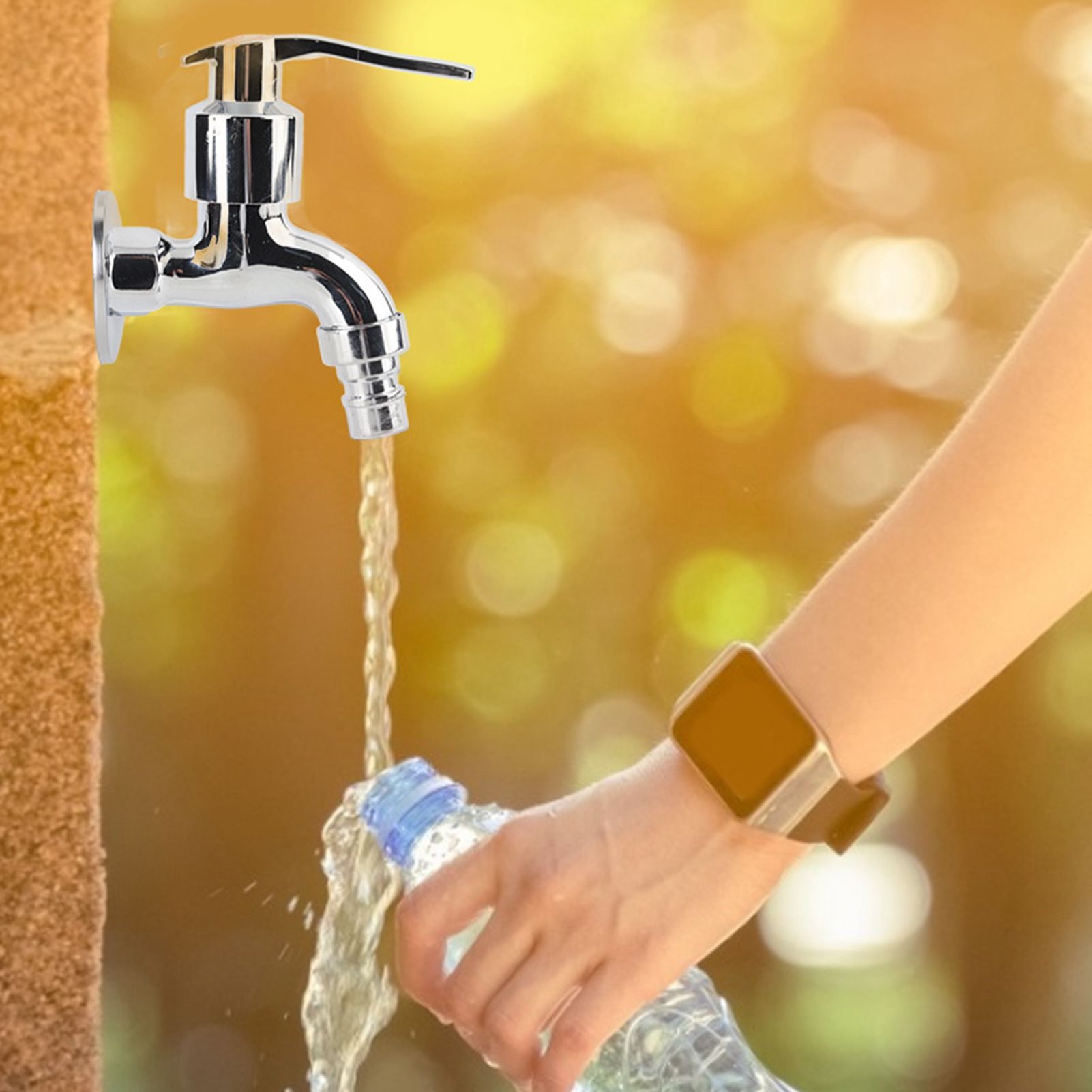 G1/2" Laundry Bathroom Washing Machine Wall Mounted Water Faucet Single Cold Tap