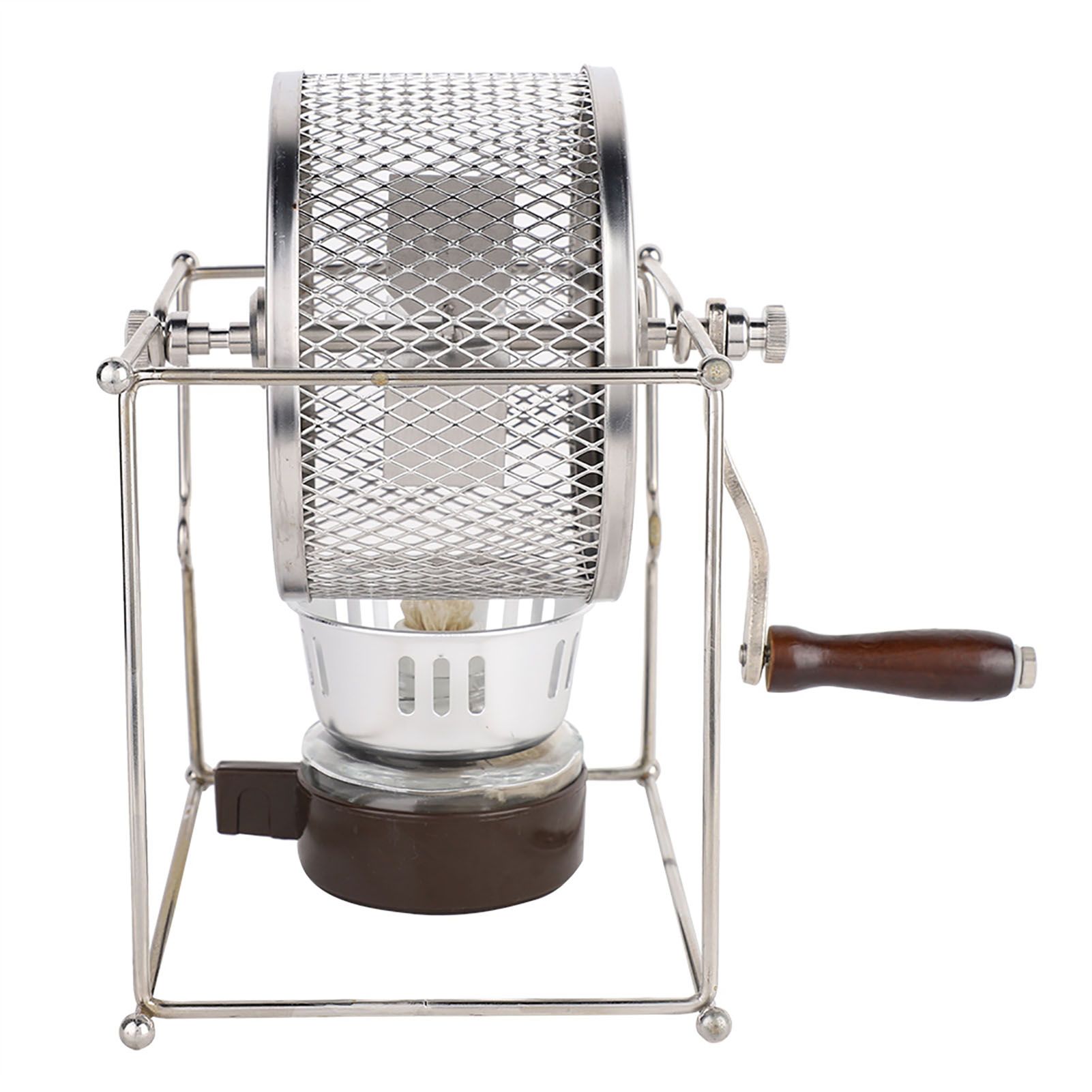1Pc Mini Manual Coffee Beans Roasting Machine DIY Stainless Steel Rollers with