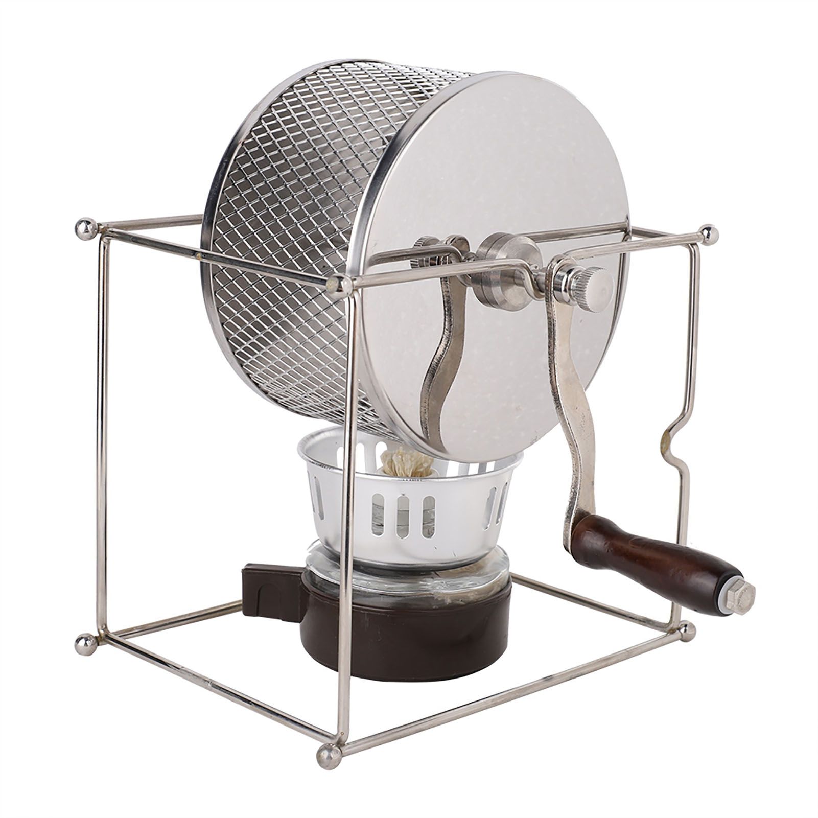 1Pc Mini Manual Coffee Beans Roasting Machine DIY Stainless Steel Rollers with view 2