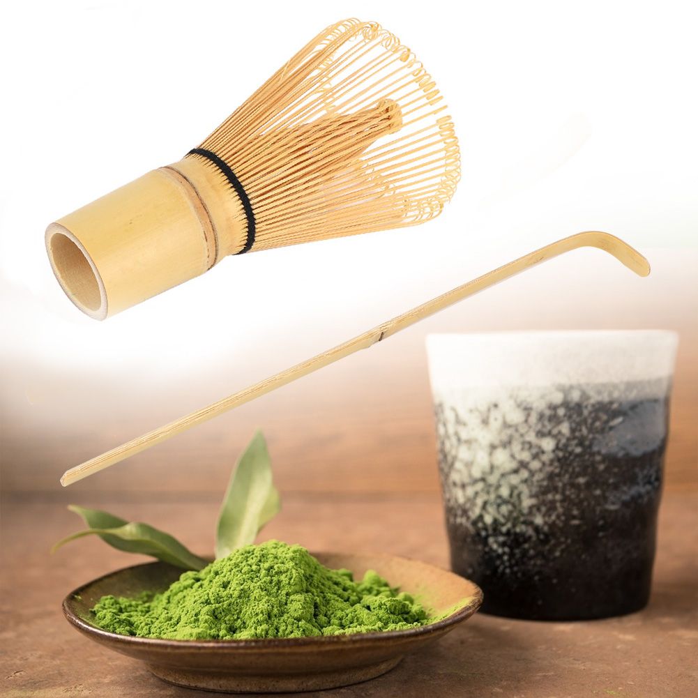 Bamboo Matcha Making Set Whisk Hooked Bamboo Scoop Chashaku Matcha Tea Whisk