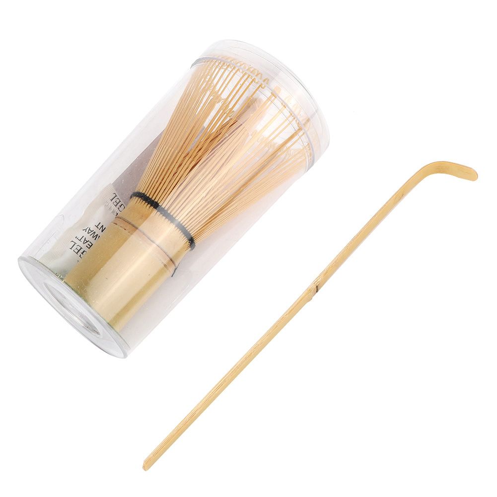 Bamboo Matcha Making Set Whisk Hooked Bamboo Scoop Chashaku Matcha Tea Whisk view 2