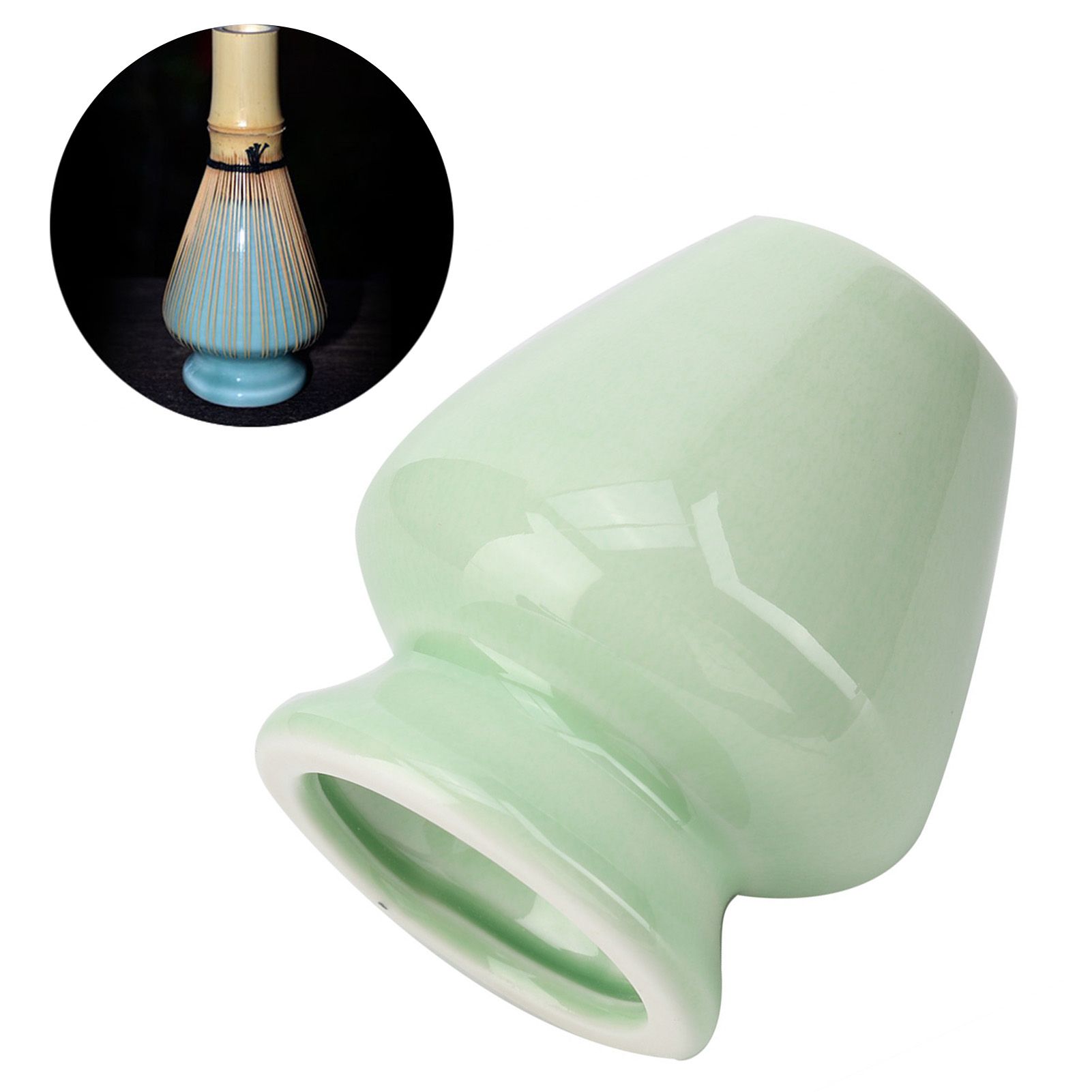 1Pc Matcha Whisk Stand Ceramic Holder for Bamboo Matcha Chasen for Tea Set view 12