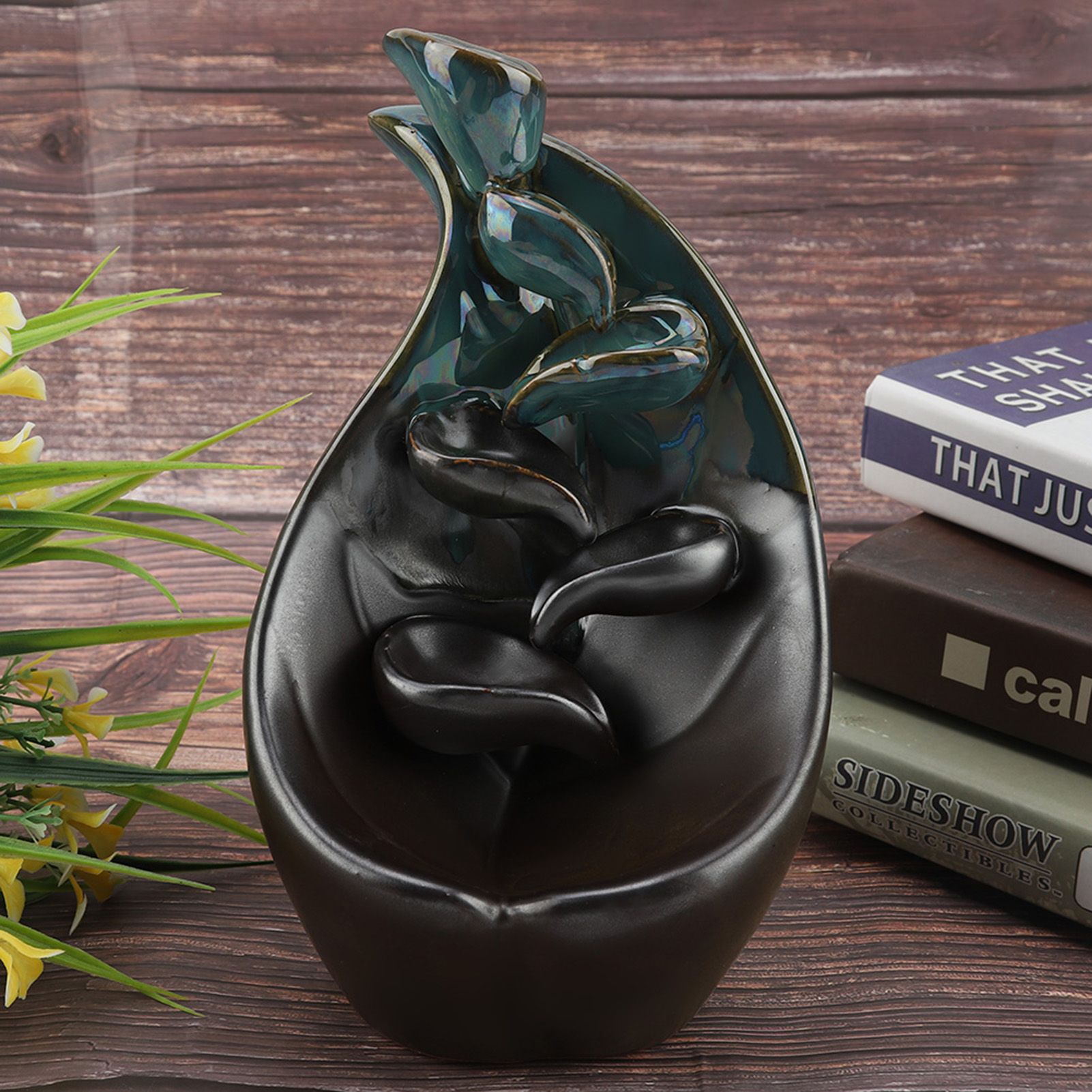 Ceramic Incense Holder Censer Smoke Backflow Incense Burner Decor Ornament view 11