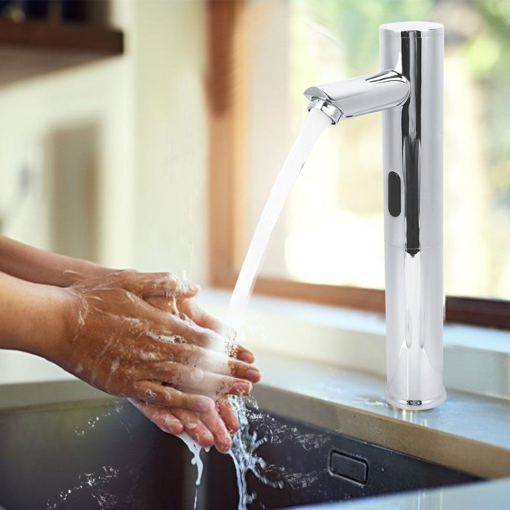 G1/2" Automatic Sensor Faucet Hands Free Bathroom Medical Sink Mixer Water Tap view 6