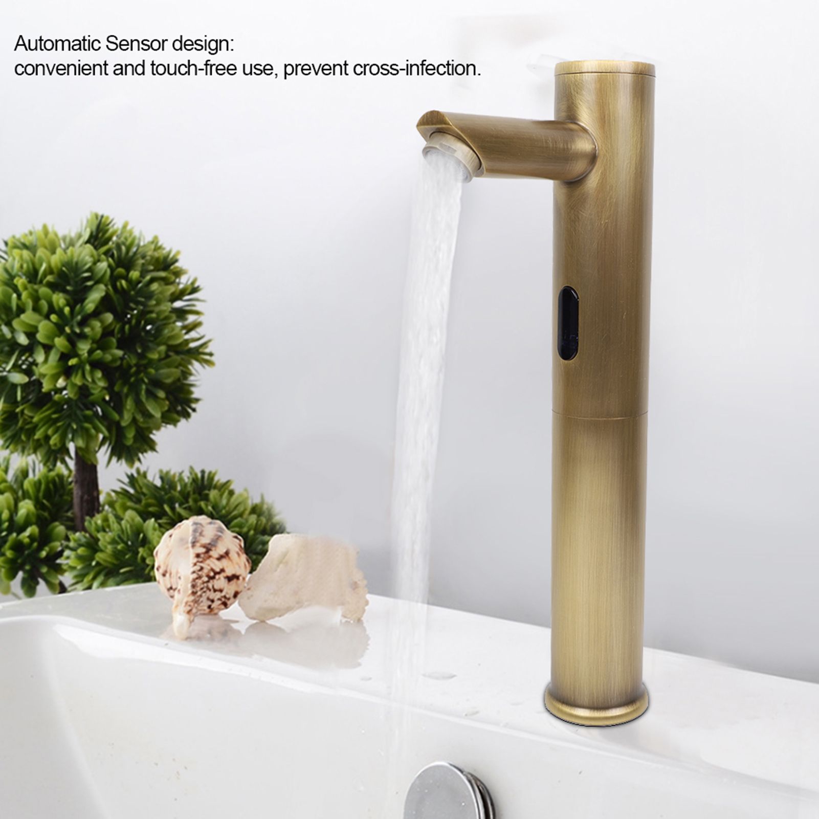 Automatic Sensor Bathroom Basin Hands Free Water Faucet Mixer Wash Basin Taps view 7